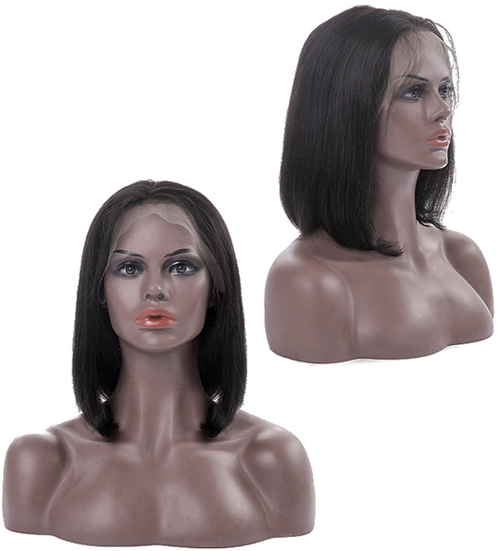 Brazilian Straight Remy Human Wigs 180 Density 4x4