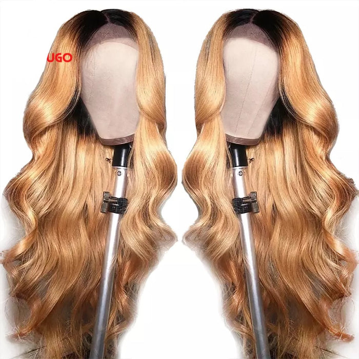 Ombré Front Lace Human Hair wig 4x4