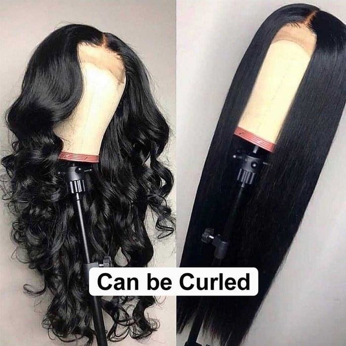 Closure Human Hair Wigs Lace Front 4x4