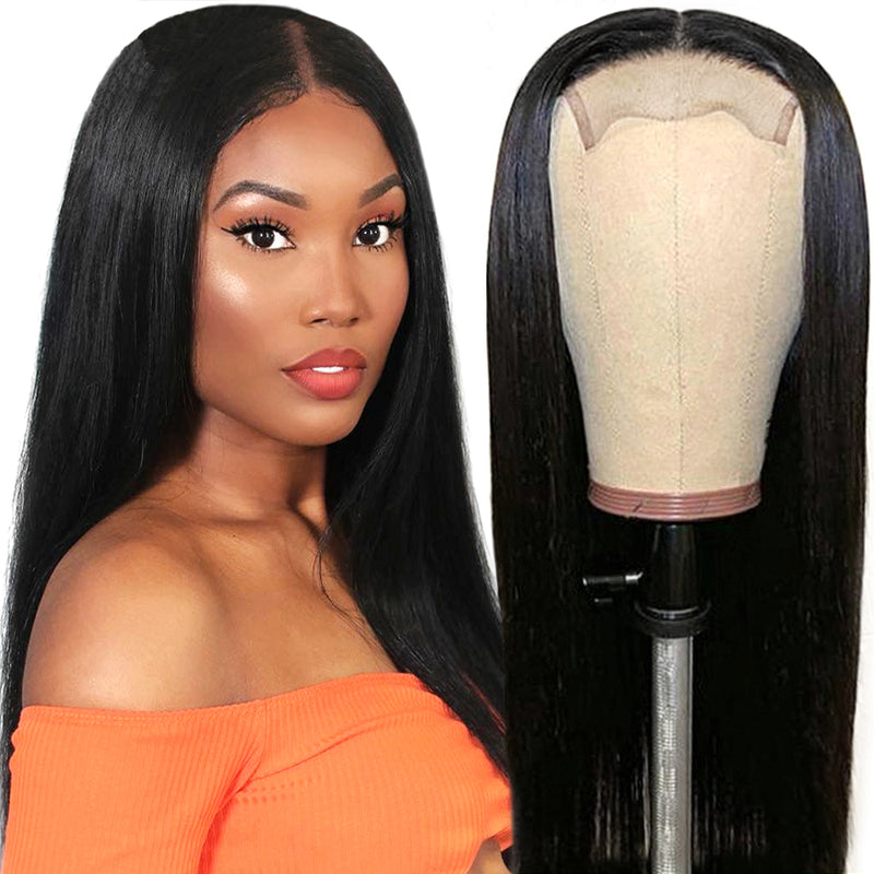 Closure Human Hair Wigs Lace Front 4x4