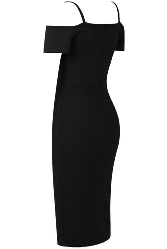 Niki Midi Dress- Black