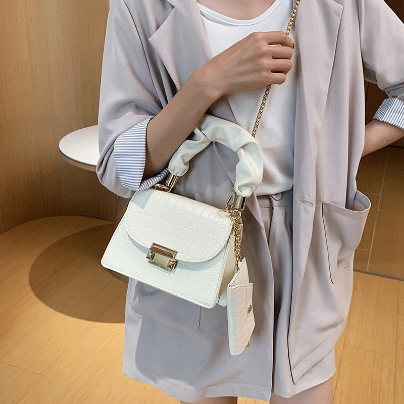 Dorcas Shoulder Bag- White
