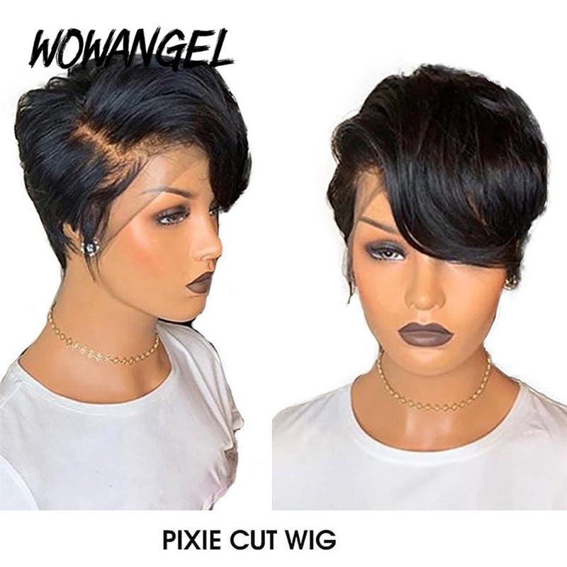 Pixie Cut Wig Lace Front Human Hair Wigs