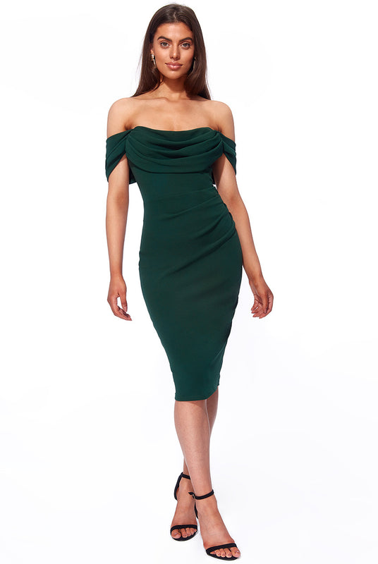 Josephine Midi Dress- Emerald
