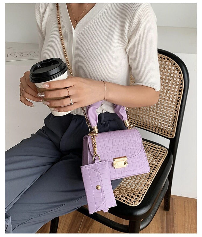 Dorcas Shoulder Bag- Purple