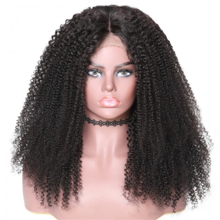 Kinky curly Human Hair wig 13x4 180% Density