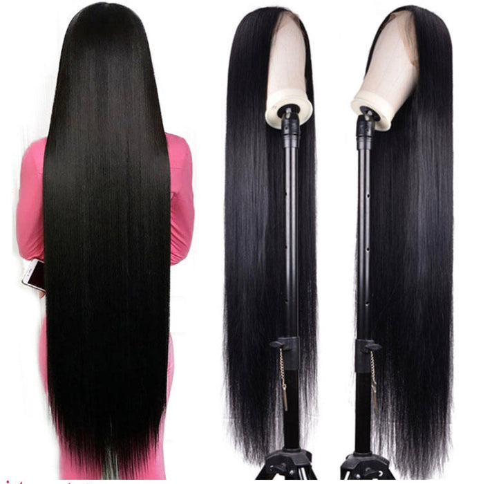 36 and 38 Inches 13X4  Straight Lace Front Human Hair Wig