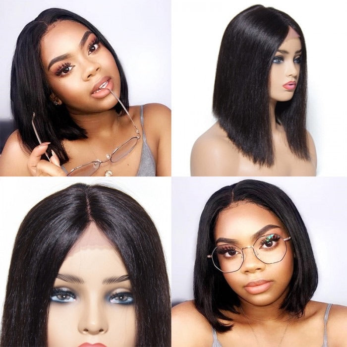 Bob wig 13x4  Lace Front Human Hair Wigs 180% Desnsity